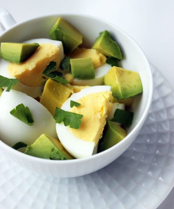 Menú de dieta de proteínas simples