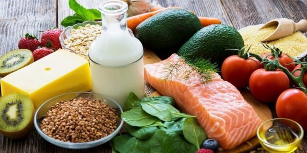 Alimentos recomendados para una dieta de cinco días.